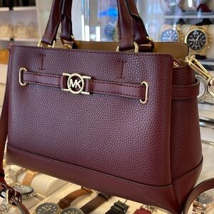 Michael Kors Reed Small Satchel Crossbody Bag
Color: OXBLOOD 
NWT